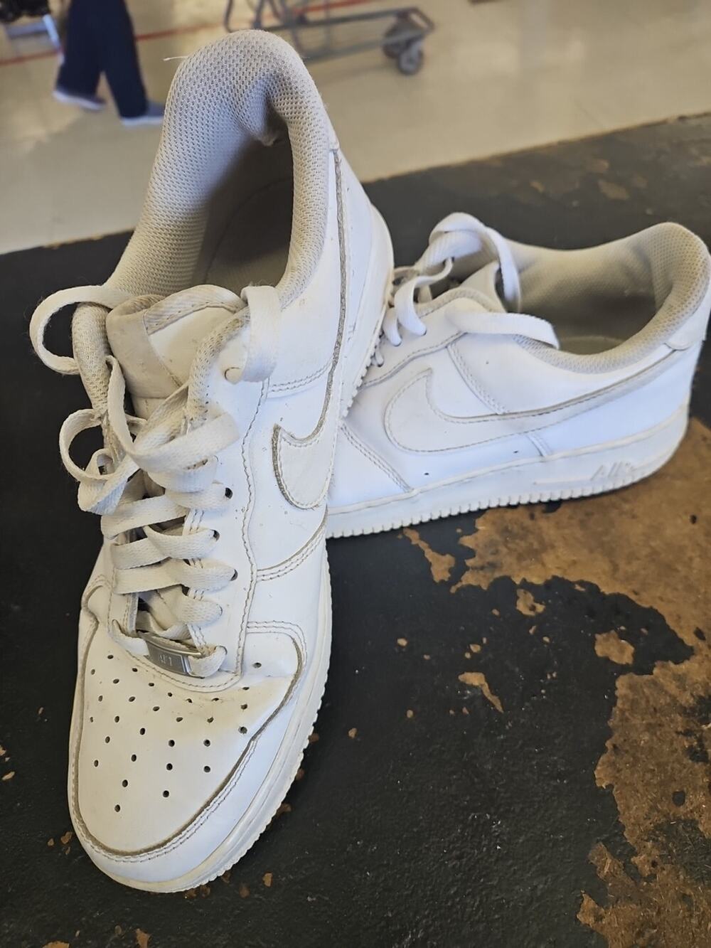 Nike Womens Air Force 1 Low 315115-112 White Casual Shoes Sneakers Size 9